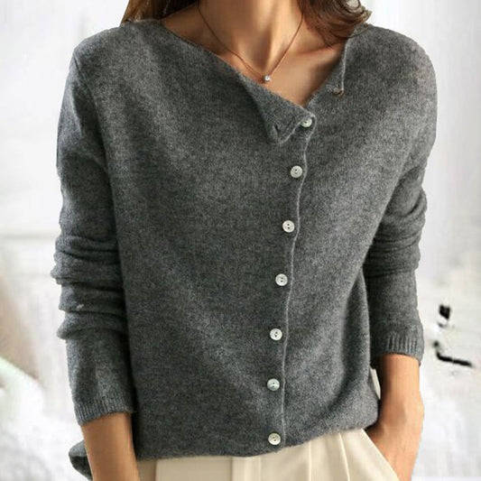 Women's cardigan with button placket | Elegant 0
