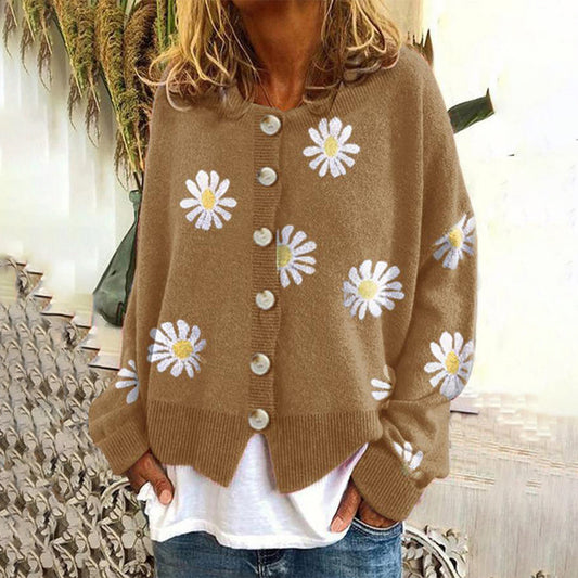Women's cardigan with floral print | Casual 0