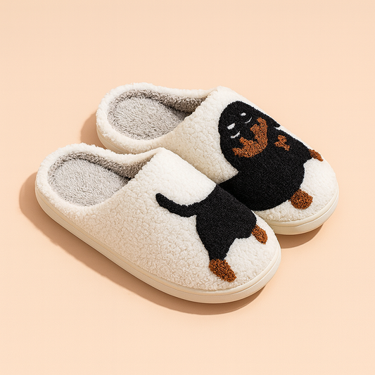 Women's dachshund slippers | Warm, soft, and comfortable house slippers 0