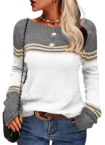 Women's fashionable striped sweater 10