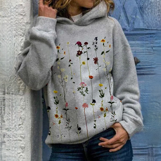 Women's floral hoodie | Knit 0