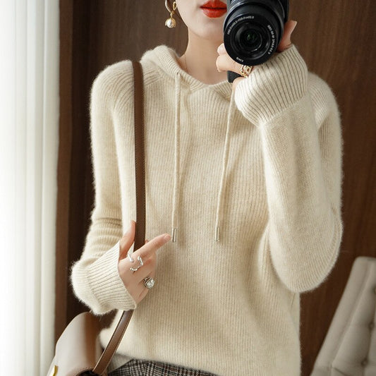Women's long-sleeved hoodie | Knit 0