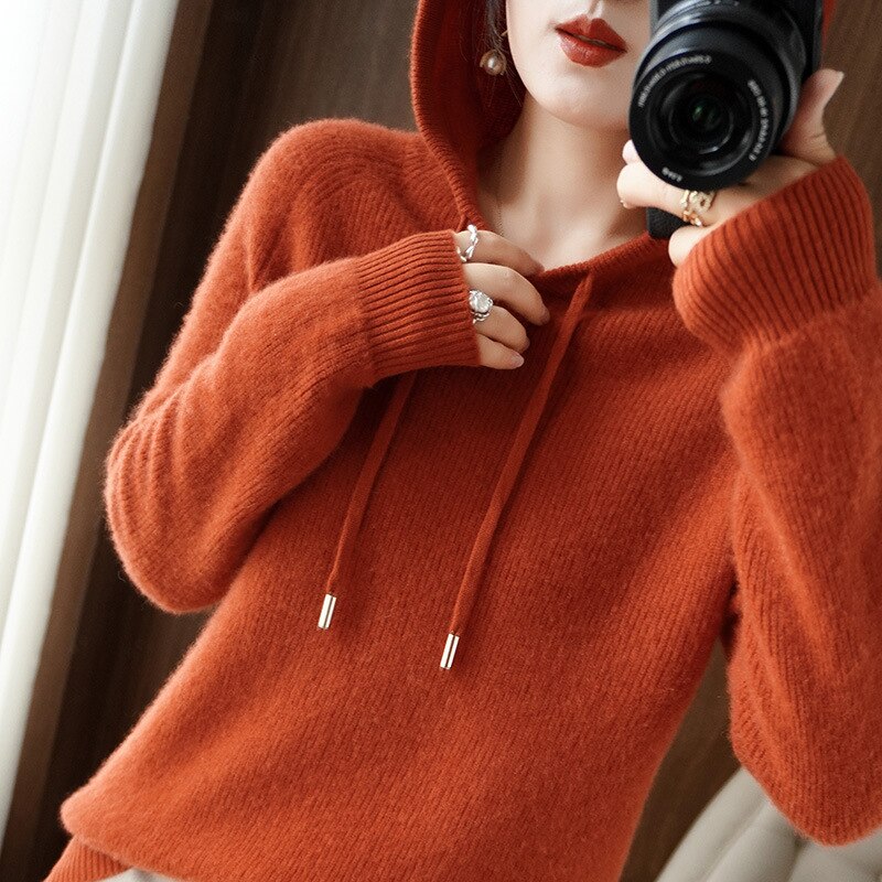 Women's long-sleeved hoodie | Knit 4