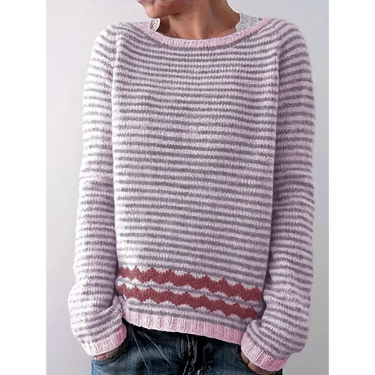 Women's long-sleeved striped sweater | Winter 0