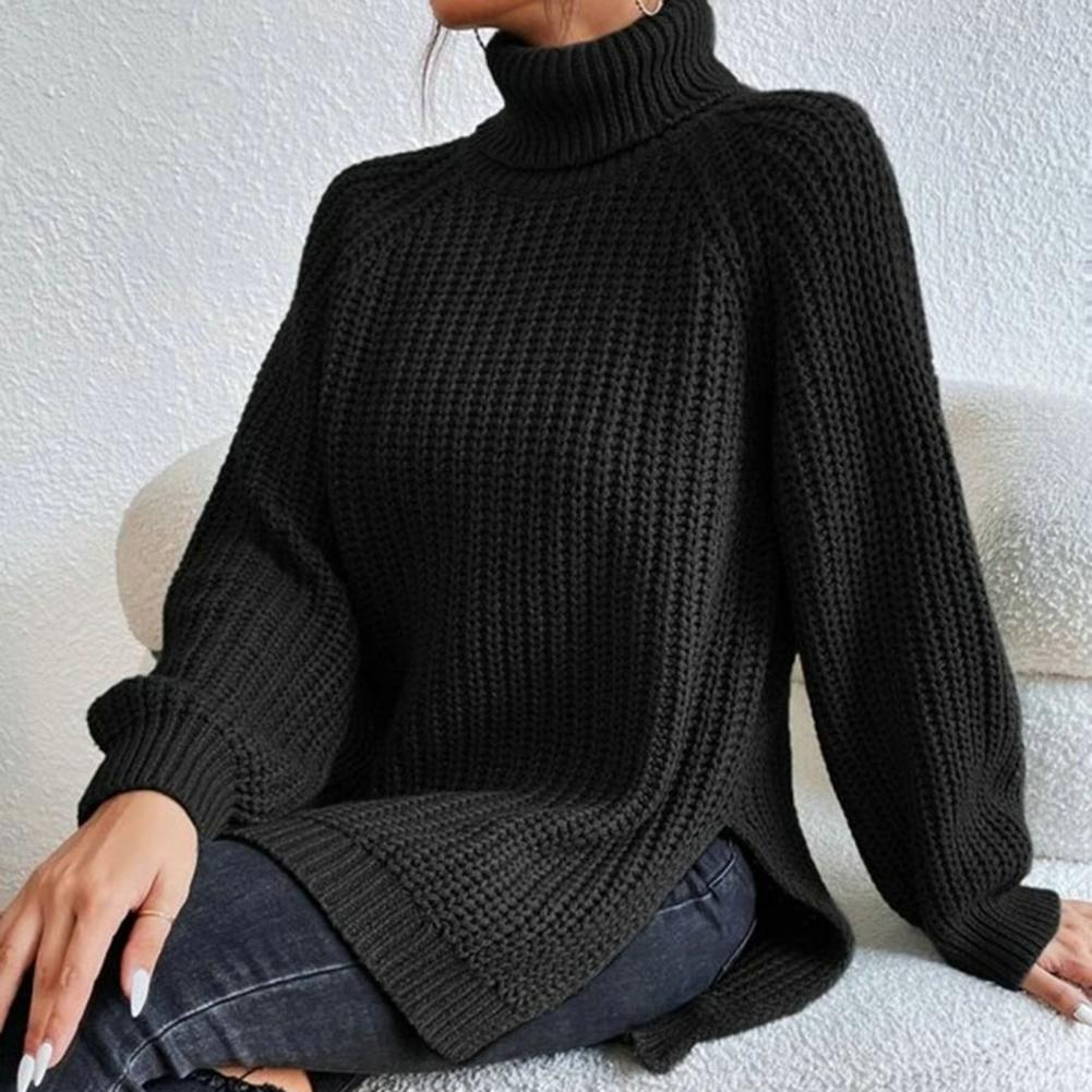 Women's loose-fitting turtleneck sweater | Long sleeves 5