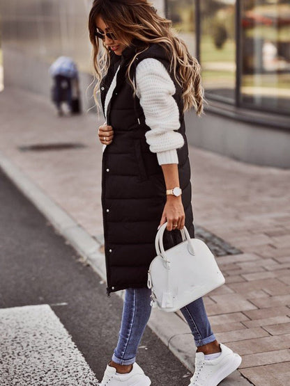 Women's quilted vest | Long 1