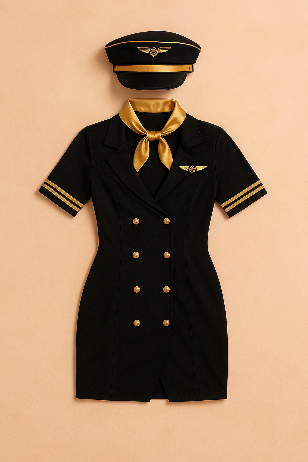 Women's stewardess costume for parties and fancy dress 1