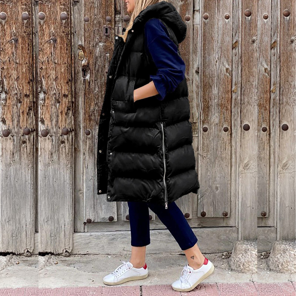 Women's winter vest | With hood 2