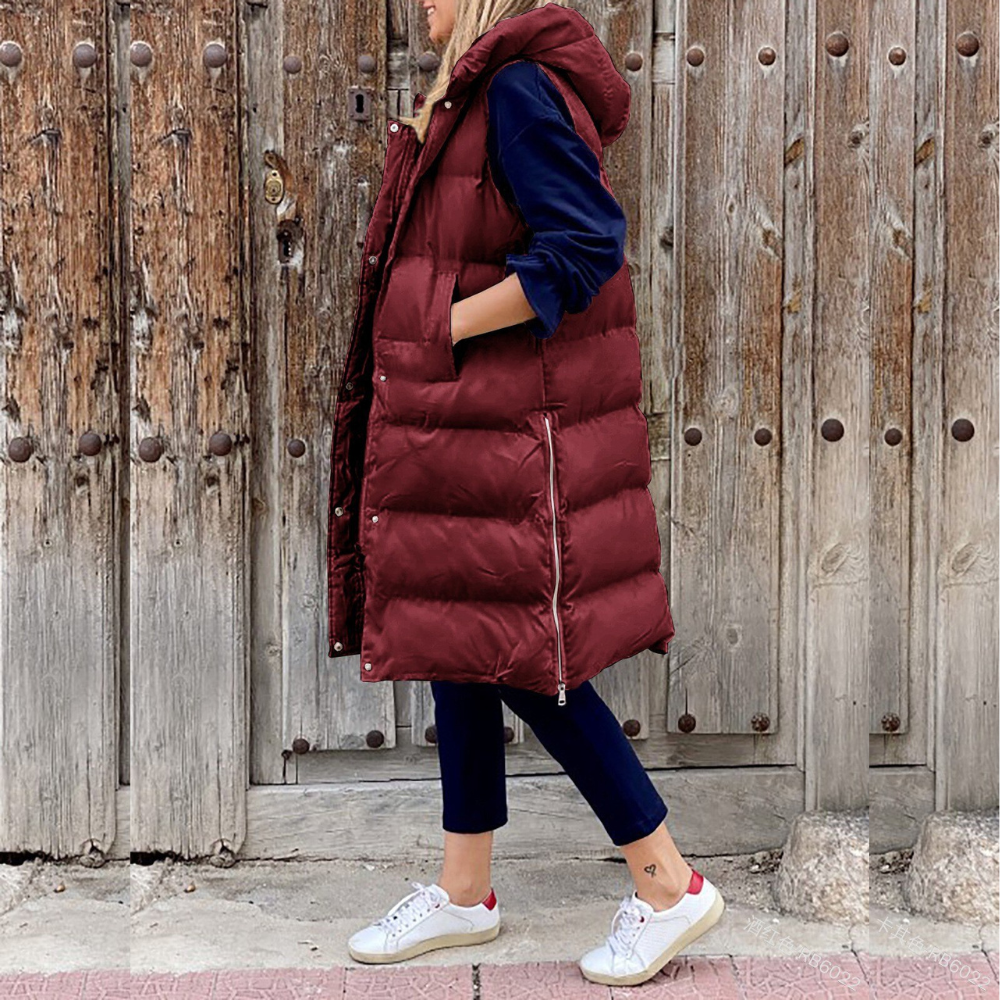 Women's winter vest | With hood 4
