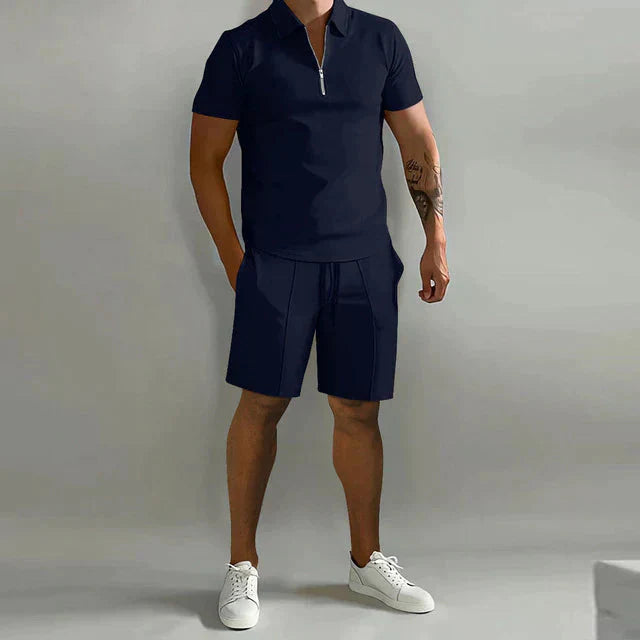 NATHAN | Luxury Men's Polo and Short Set-6
