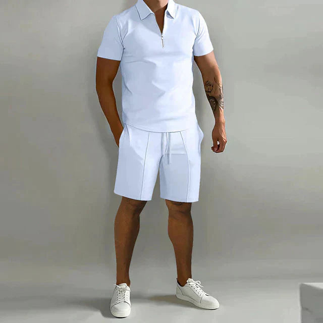 NATHAN | Luxury Men's Polo and Short Set-5