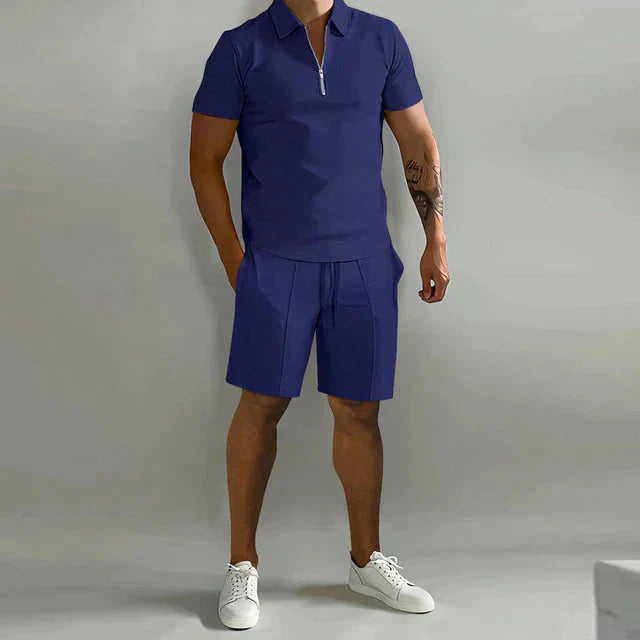 NATHAN | Luxury Men's Polo and Short Set-4