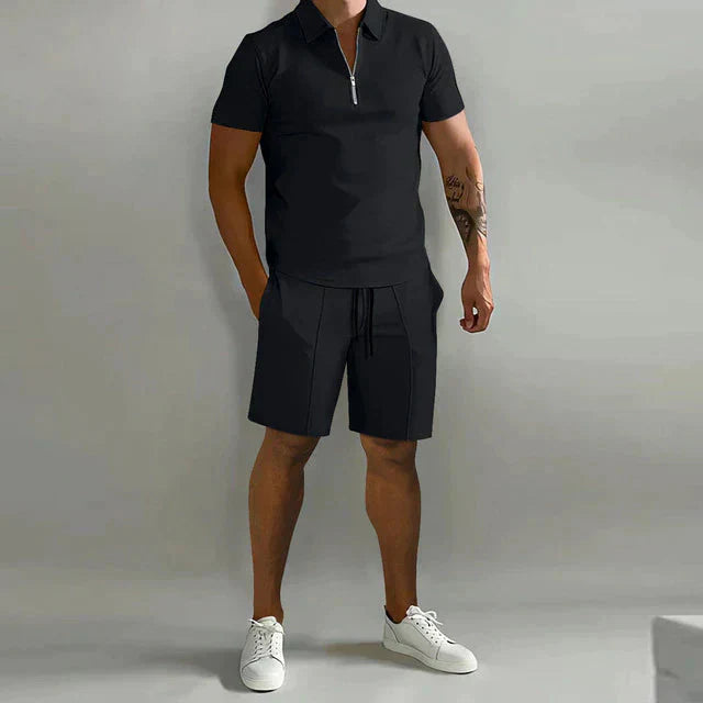NATHAN | Luxury Men's Polo and Short Set-1