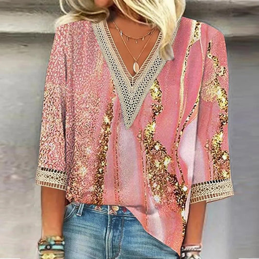  WILLOW | Summer Blouse V Neck-1