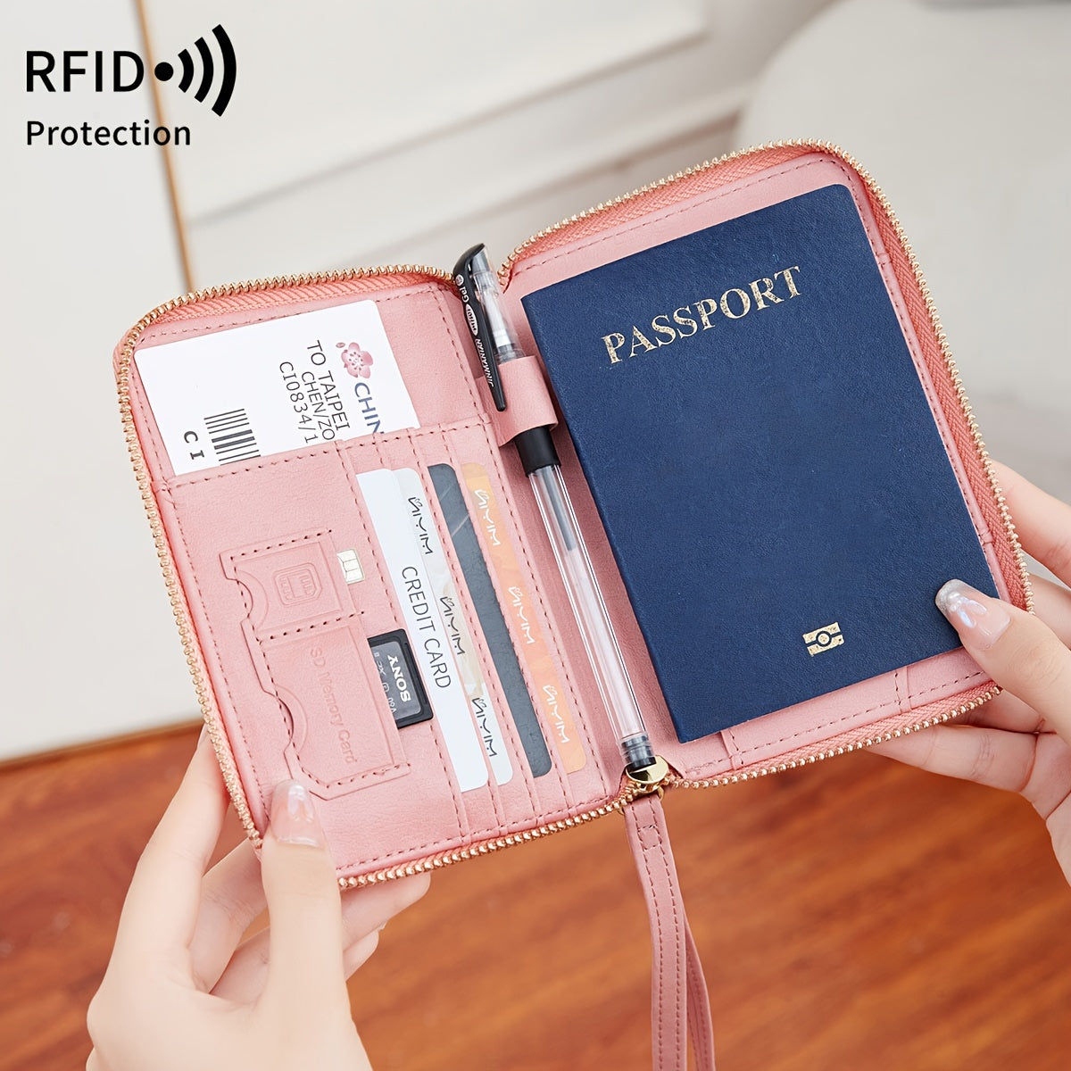 RFID | Protected Travel Wallet Anti Theft 6