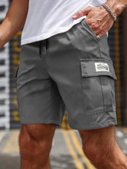  Men’s Cargo Shorts - Elastic Waist - Multiple Pockets - Breathable Lightweight Fabric-3