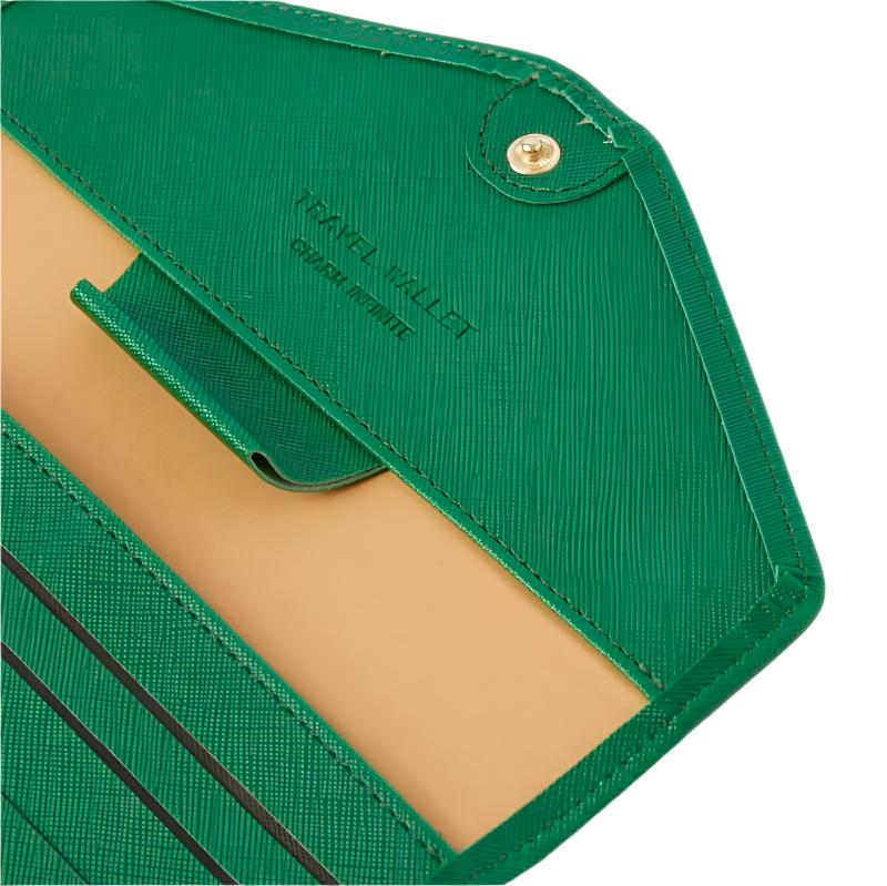 Alexia | Green Travel Wallet Pass Holder 3