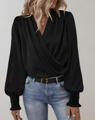  Adrianna | Sophisticated Long-Sleeve Blouse-3