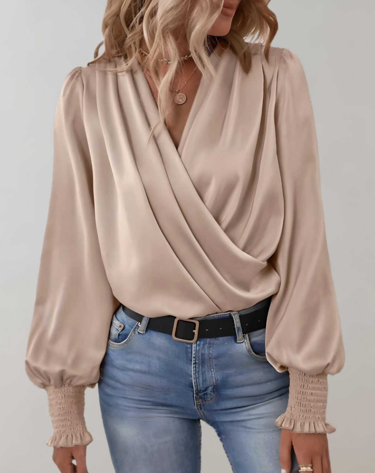  Adrianna | Sophisticated Long-Sleeve Blouse-5