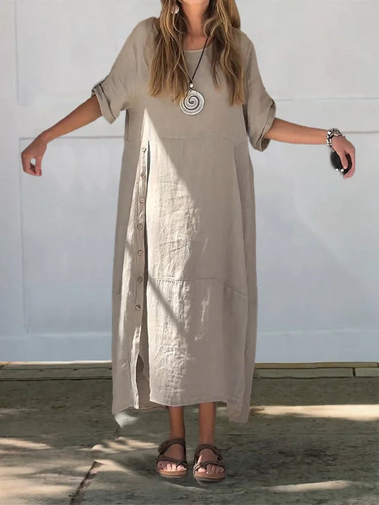  MABEL | Ultra-Comfortable Breathable Cotton Dress-1
