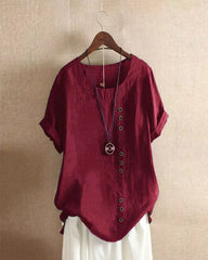  KELLYS | Short-sleeved Blouse with Round Neckline-4