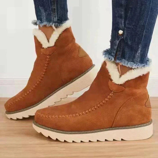 CALPE | Fluffy Warm Boots Women-1