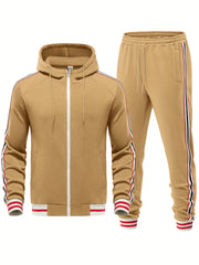 JUDE | Stylish 2-Piece Striped Tracksuit Ensemble-3
