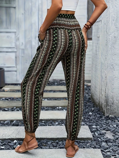 Viviana | Stylish High-Waist Printed Pants-5