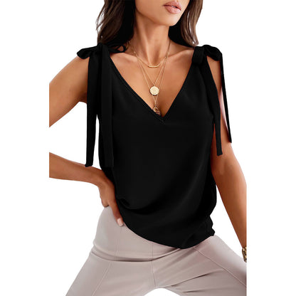 Camisole avec nœud en satin - Pièce de superposition professionnelle