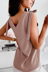 Camisole mit Satinschleifen-Detail – Professionelles Lagenstück