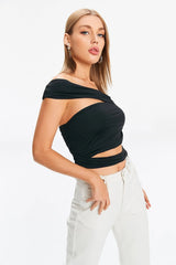 Style Fashionista Tops Asymétriques