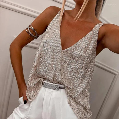  KAIRI | Elegant Sequin Cami Top-3