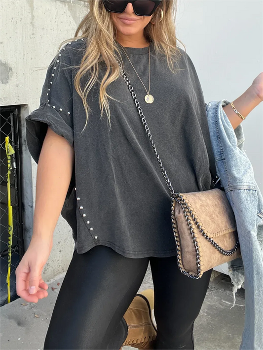  HILLARY | Loose Fit Vintage Shirt Women-1