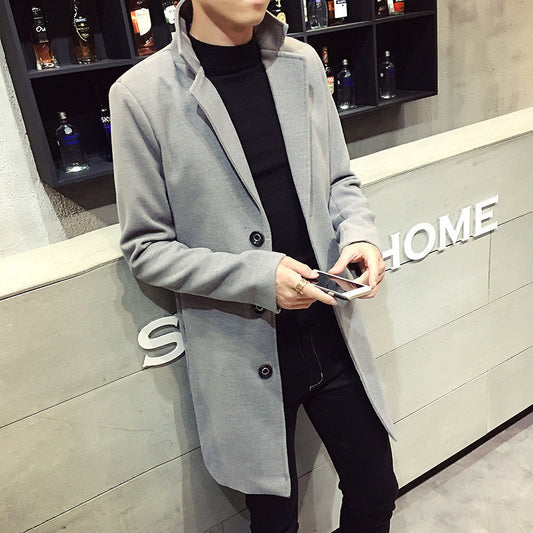 Felix | Timeless Single-Breasted Wool Coat with Elegant Collar-1