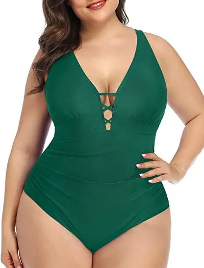 Sienna | Floral Swimsuit – Alluring V-Neckline-6