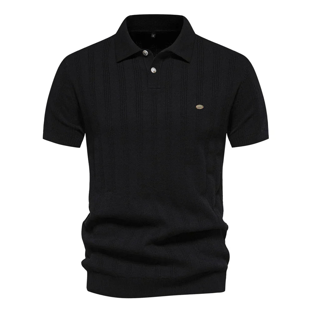ZAIN | Stylish Men Polo Shirt Striped Pattern-2