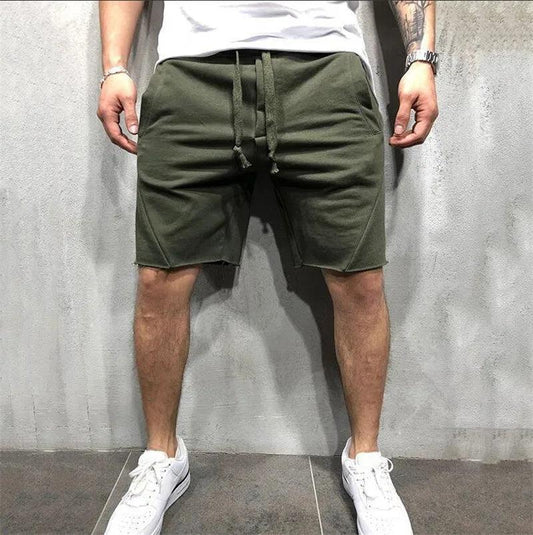  Men’s Casual Shorts - Soft Cotton Blend - Relaxed Fit - Knee-Length with Pockets-1