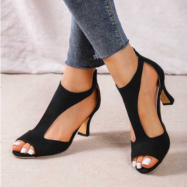 AYLEEN | Orthopedic Comfort Sandals with Heels Women-5