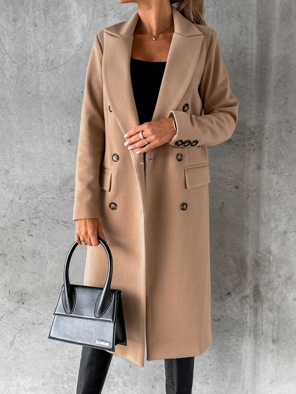 KATE | Woolen Coat Long Fit Women-1