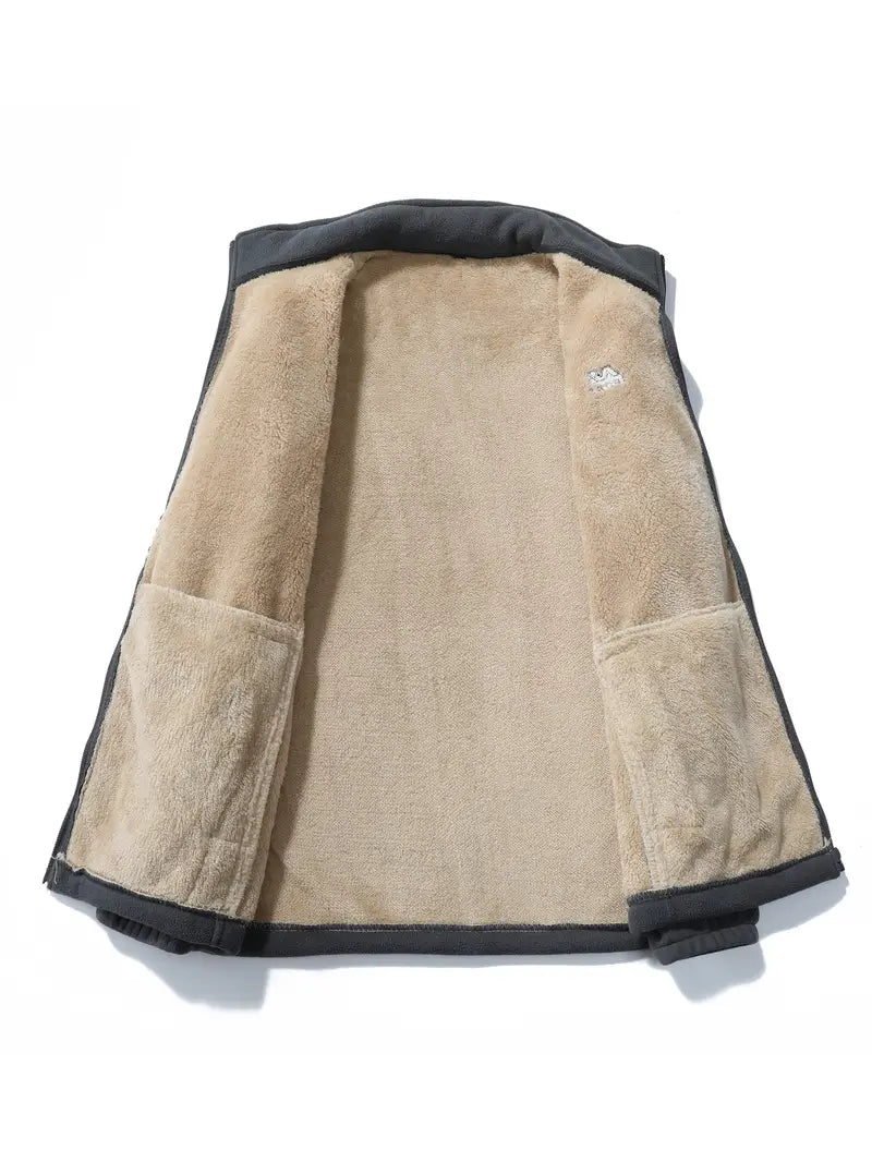 DENZIL | Fleece Lined Warm Cardigan-6