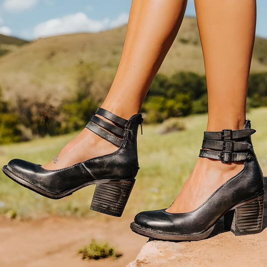 SINA | Elegant Vintage Sandals Heels-1
