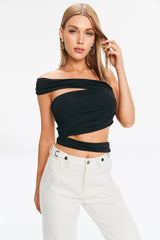 Style Fashionista Tops Asymétriques