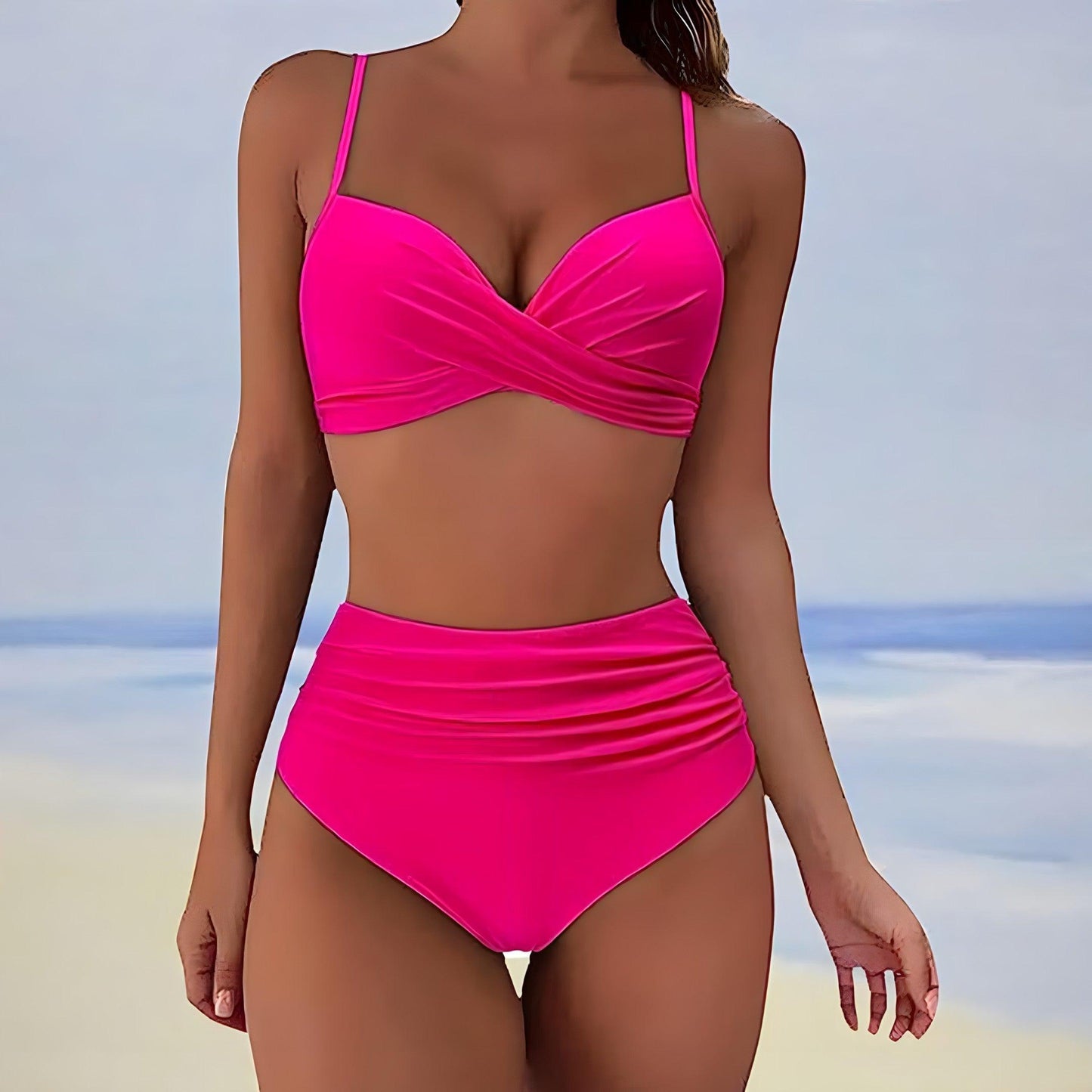MICA | Stylish High Waist Bikini for Flattering Comfort-6