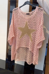  CELIA | Star Pattern Sheer Shirt-4