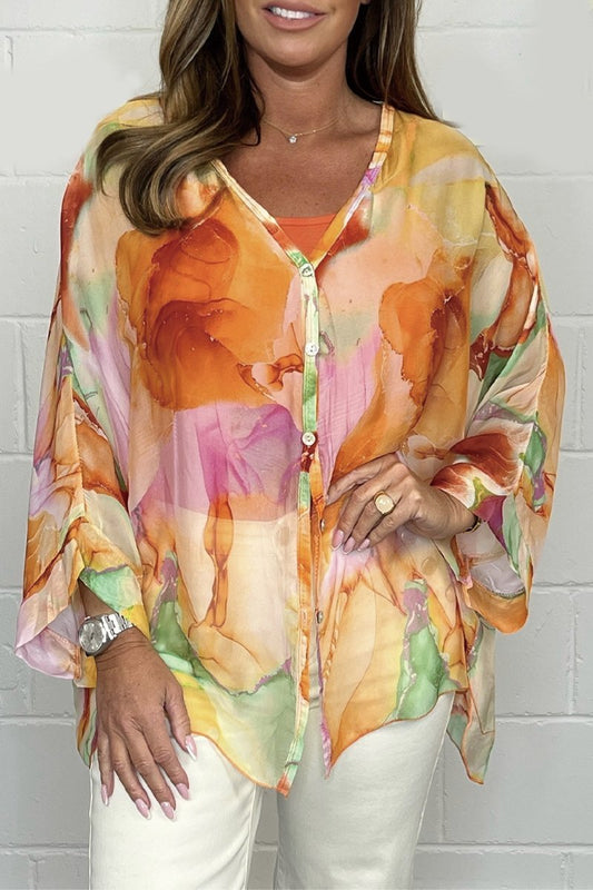  ZARA | Stylish Lightweight Printed Blouse-1