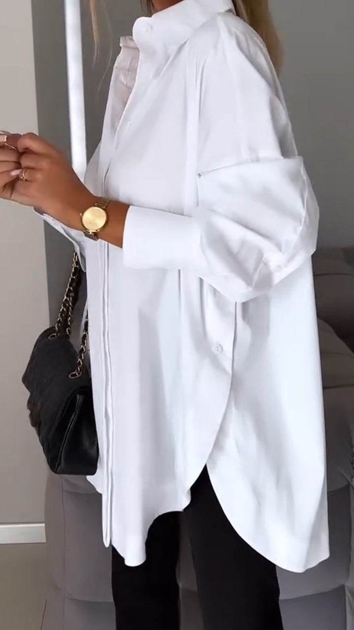  AMY | Sophisticated Lapel Shirt for Women-4