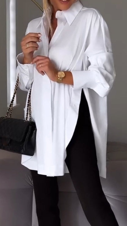  AMY | Sophisticated Lapel Shirt for Women-5