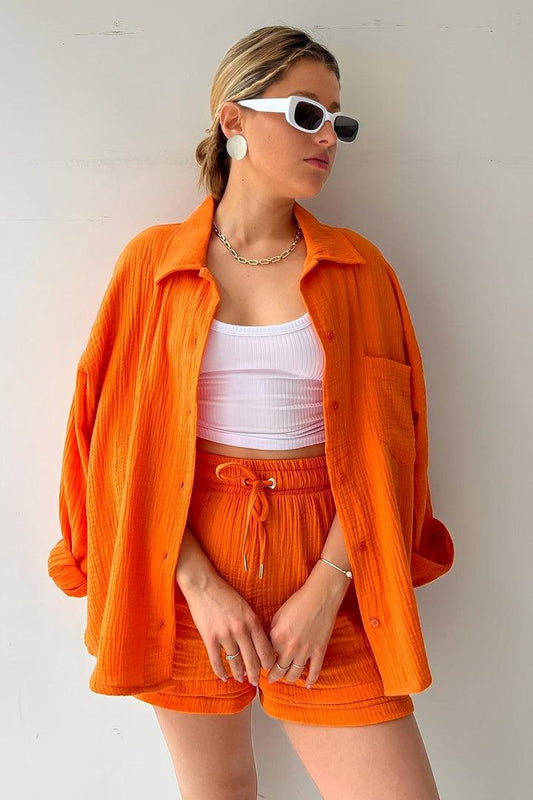 HAZEL | Top and Shorts Matching Set-1