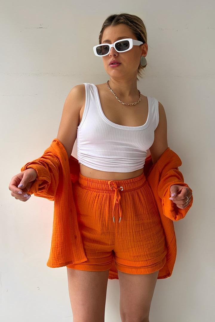 HAZEL | Top and Shorts Matching Set-6