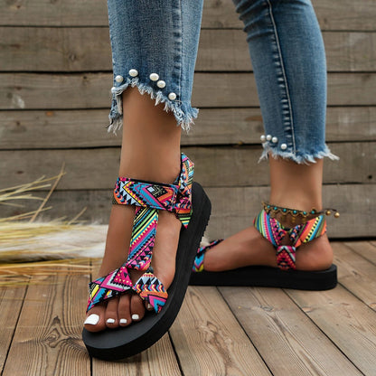 Luna | Women's Boho Style Beach Sandals-4